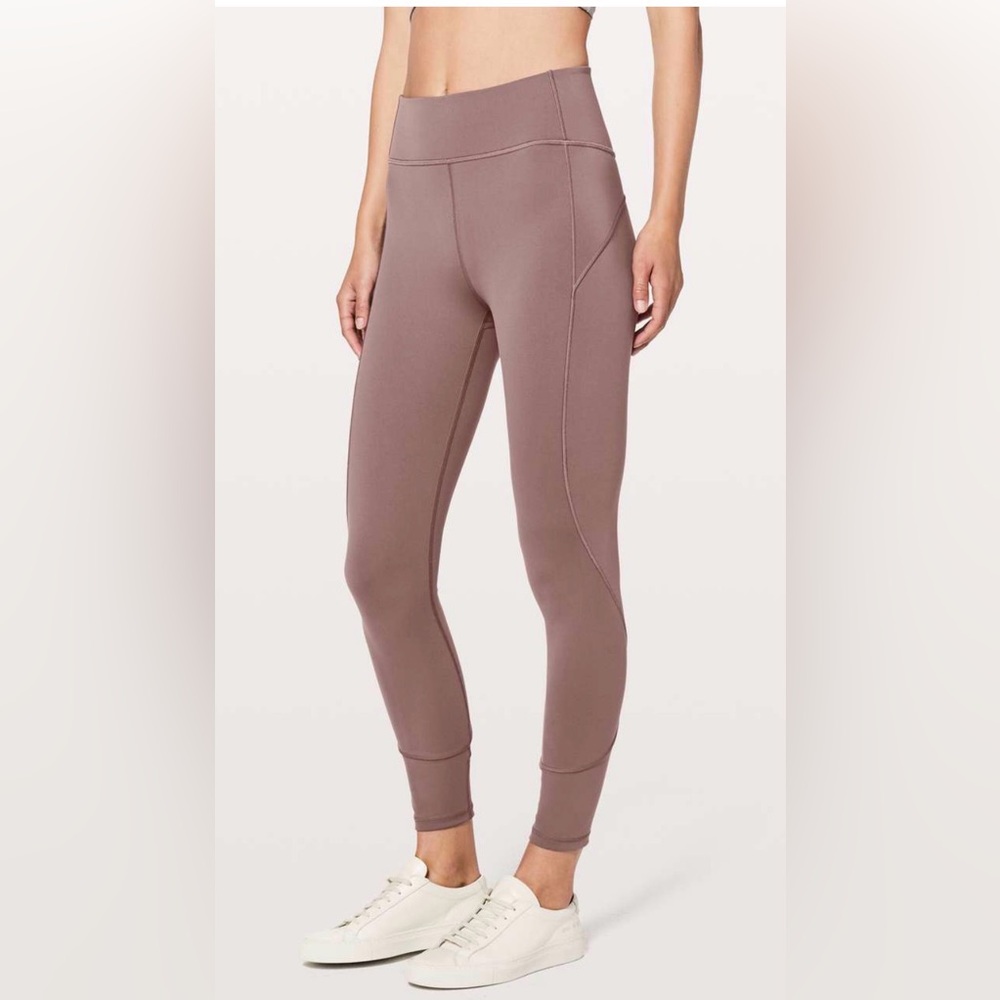 Lululemon In Movement 7/8 Tight 25” Women's Sz 12 Antique Bark Everlux